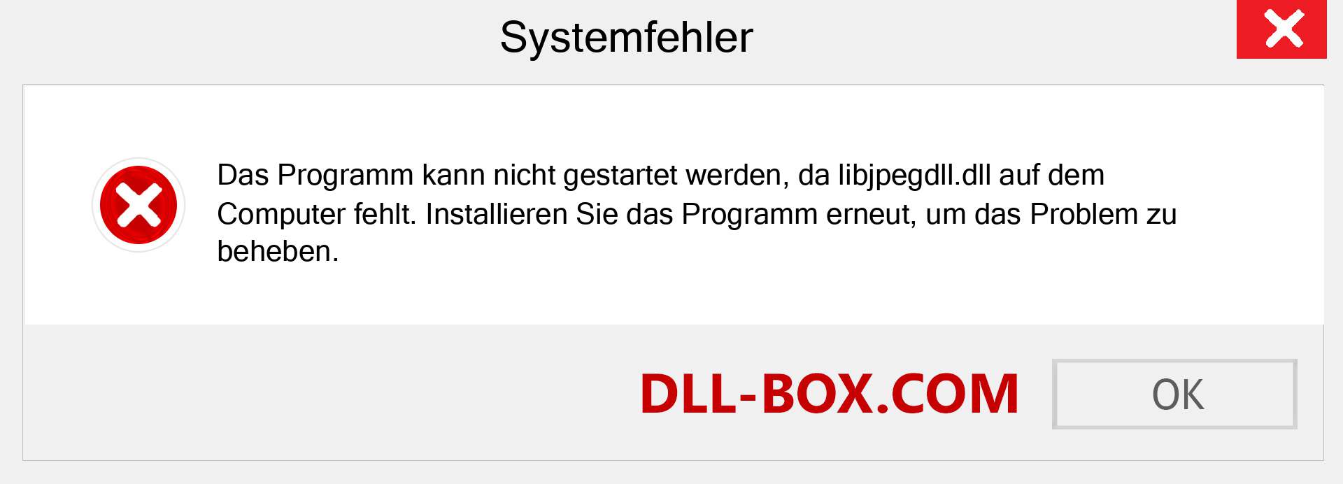 libjpegdll.dll-Datei fehlt?. Download für Windows 7, 8, 10 - Fix libjpegdll dll Missing Error unter Windows, Fotos, Bildern