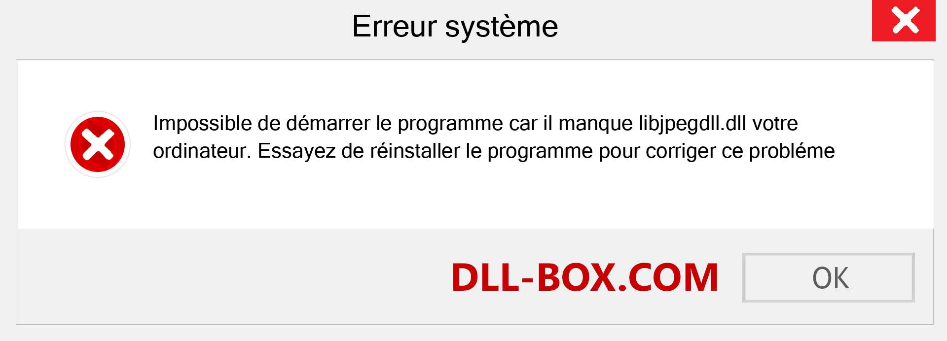 Le fichier libjpegdll.dll est manquant ?. Télécharger pour Windows 7, 8, 10 - Correction de l'erreur manquante libjpegdll dll sur Windows, photos, images